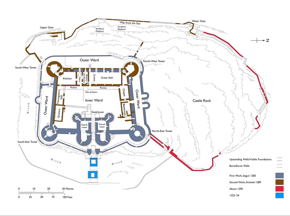 План замка Харлех